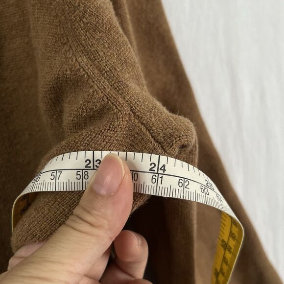 J.Crew Open Front Brown Tunic Sweater Blazer Cardigan Women’s M 100% Cotton - Picture 8 of 9